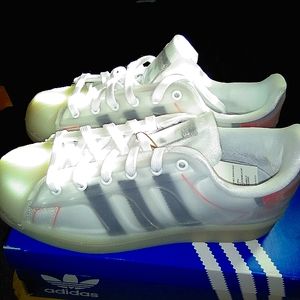 RARE Adidas Superstar Futureshell S42622 transparent white shoe